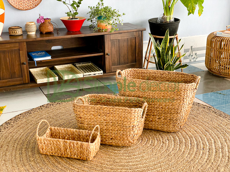 Water Hyacinth Storage Baskets