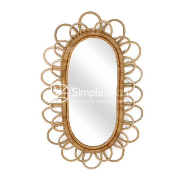 rattan mirror home decor wholesale