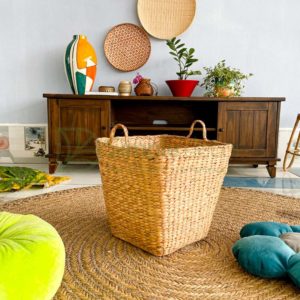 Water Hyacinth Storage Basket With Strap Wholesale