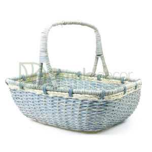 Blue Rattan Picnic Basket Wholesale