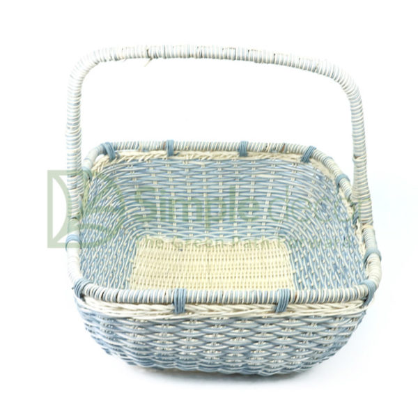 Blue Rattan Picnic Basket Wholesale