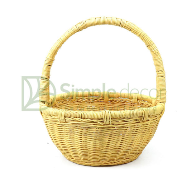 Yellow Rattan Picnic Basket Wholesale