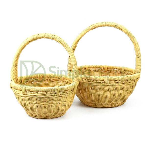 Yellow Rattan Picnic Basket Wholesale