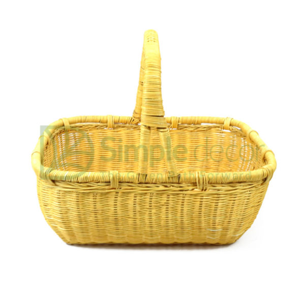 Yellow rattan Wicker Picnic Basket Bulk