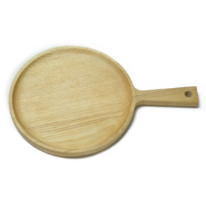 Oval Wooden Plate With Handle Made In Vietnam