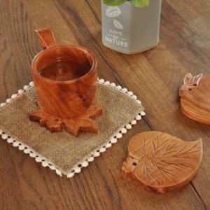 Maple Leaf Wooden Coaster Wholesale Manufacturer In Vietnam