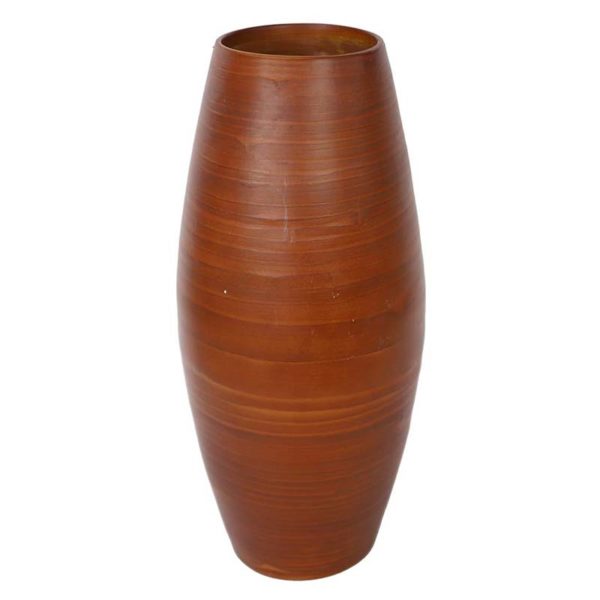 Coiled Bamboo Vase For Living Room Wholesale Made In Vietnam