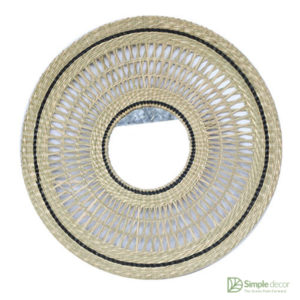 round seagrass mirror wholesale