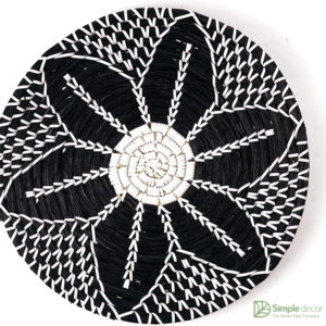 Monochrome Seagrass Wall Basket Decor Wholesale Made In Vietnam