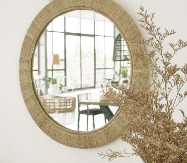 Round Jute Mirror Wholesale