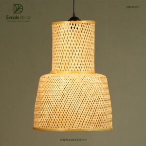 lamp made of natural material