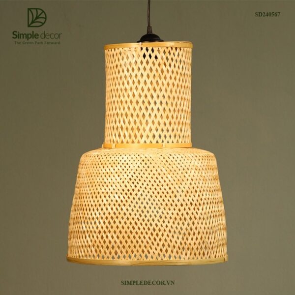 lamp made of natural material