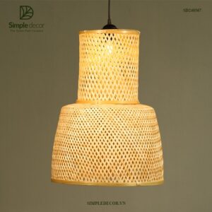 lamp made of natural material